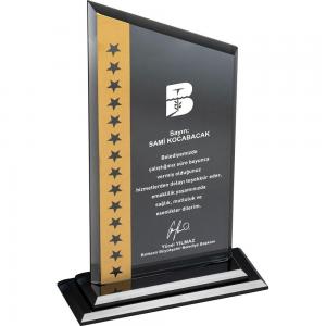 Kristal Plaket ( 15 x 25 cm )