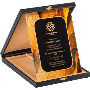 Kutulu Kristal Plaket ( 18 x 24 cm )